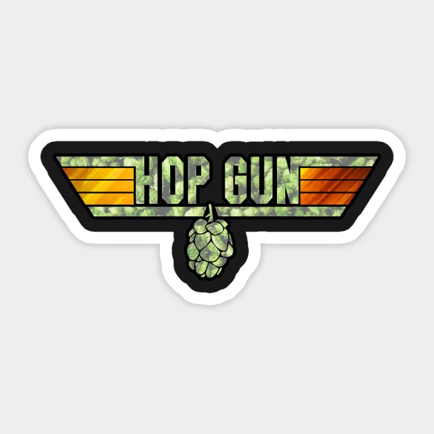 HOP GUN Sticker by kylewillis